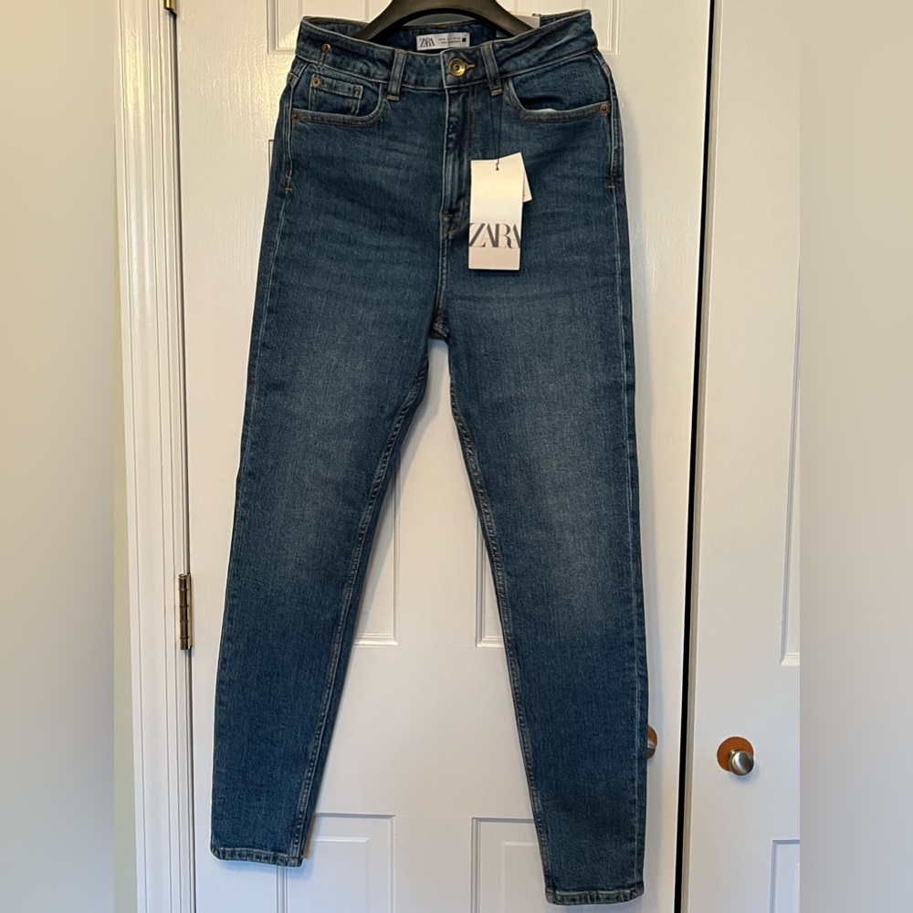 High rise skinny jeans